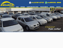 Tablet Screenshot of exclusivaveiculos.com.br